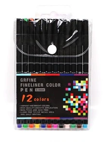12st färgad gelpenna - Multifärgad - Visa 1