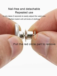 Nút có thể tháo rời 6 cái - Đồng - Xem 3