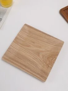 1pc Wooden Plate - Apricot - View 6