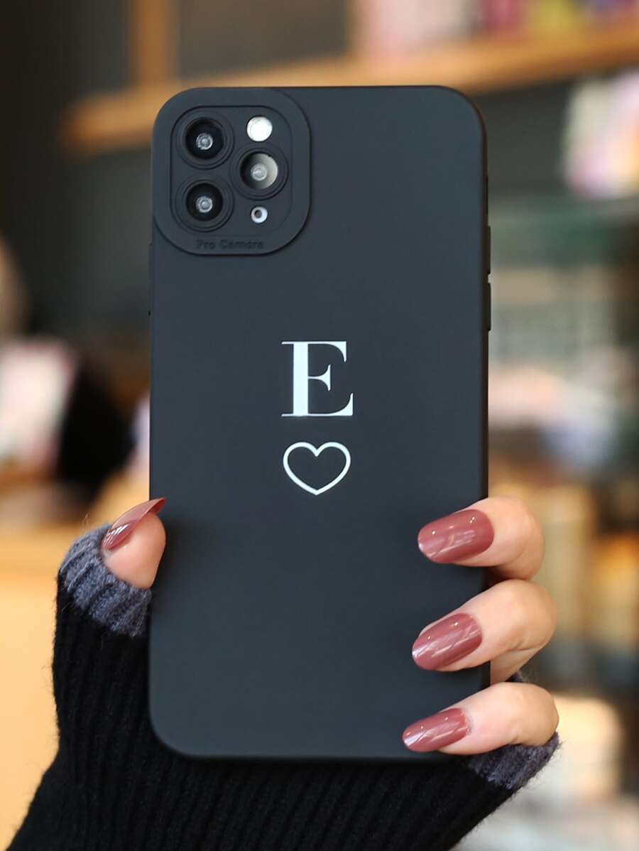 Hộp đựng điện thoại hình chữ cái - Đen và trắng - Xem 1