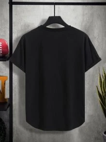 Manfinity Homme Men Tape & Letter Graphic Tee