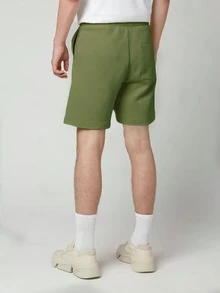Manfinity Men Solid Slant Pocket Shorts - Green - View 2