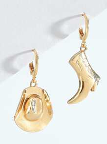 Cowboy Hat & Western Boot Mismatched Earrings