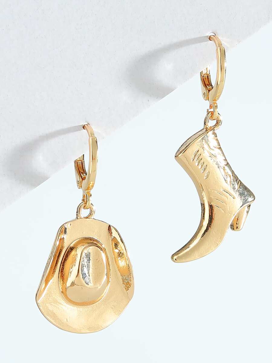 Cowboy Hat & Western Boot Mismatched Earrings
