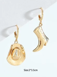 Cowboy Hat & Western Boot Mismatched Earrings