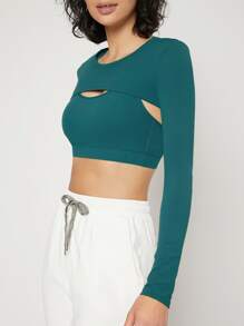 GLOWMODE The Jogging Collection Shrug & Sports Bra Set - Mistle Toned - View 10