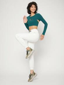 GLOWMODE The Jogging Collection Shrug & Sports Bra Set - Mistle Toned - View 11