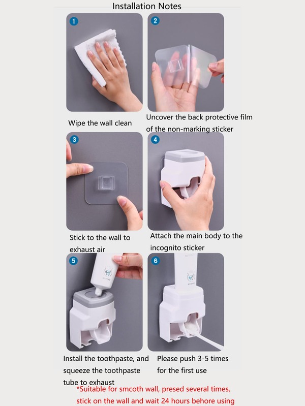 1pc Multifunction Toothpaste Squeezer,Wallmounted Automatic Toothpaste