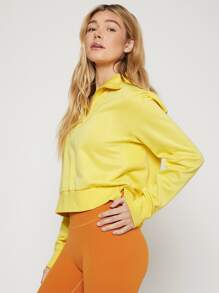 GLOWMODE La Colección De Jogging Polo Sudadera Con Cremallera Media - Amarillo - Ver 9