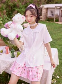 トップス Bibiy AMOUR COLLAR BLOUSE Mimi Collar Button-up Blouse - White | Levi's® US