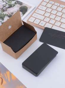 100 piezas Tarjeta unicolor - Negro - Ver 6