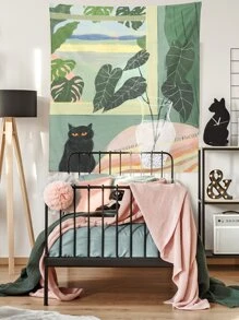 Thảm họa tiết cây cối, Cờ phòng, Trang trí phòng, Thảm, Trang trí tường, Nghệ thuật tường, Trang trí nhà cửa, Cờ phòng, Đồ dùng trong phòng - Nhiều màu - Xem 3