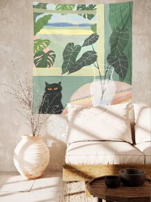 Thảm họa tiết cây cối, Cờ phòng, Trang trí phòng, Thảm, Trang trí tường, Nghệ thuật tường, Trang trí nhà cửa, Cờ phòng, Đồ dùng trong phòng - Nhiều màu - Xem 5