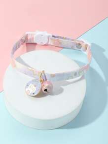 1 pieza Collar para mascotas al azar colgante de campana - Multicolor - Ver 1