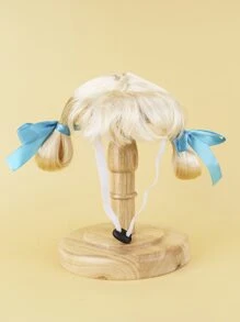 1pc Bow Decor Pet Wig - Multicolor - View 2