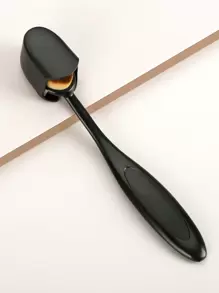 1 pieza Brocha de maquillaje, creativa con tapa reutilizable para base de maquillaje en crema o líquida, para tocador, para maquillaje, set de brochas, kit de brochas de maquillaje, set de maquillaje completo, set de brochas de maquillaje, kit de maquillaje completo, set de brochas, set de brochas de maquillaje, set de regalo de maquillaje, obsequios, brochas de maquillaje profesionales, set de maquillaje completo - Negro - Ver 3