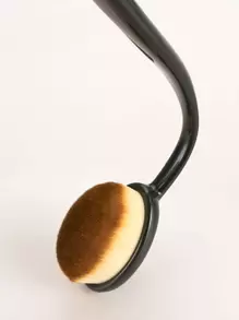 1 pieza Brocha de maquillaje, creativa con tapa reutilizable para base de maquillaje en crema o líquida, para tocador, para maquillaje, set de brochas, kit de brochas de maquillaje, set de maquillaje completo, set de brochas de maquillaje, kit de maquillaje completo, set de brochas, set de brochas de maquillaje, set de regalo de maquillaje, obsequios, brochas de maquillaje profesionales, set de maquillaje completo - Negro - Ver 5