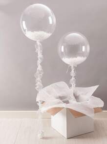 10 piezas transparente globo - transparente - Ver 2