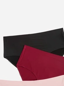 Plus 3pack No Show Panty - Multicolor - View 4