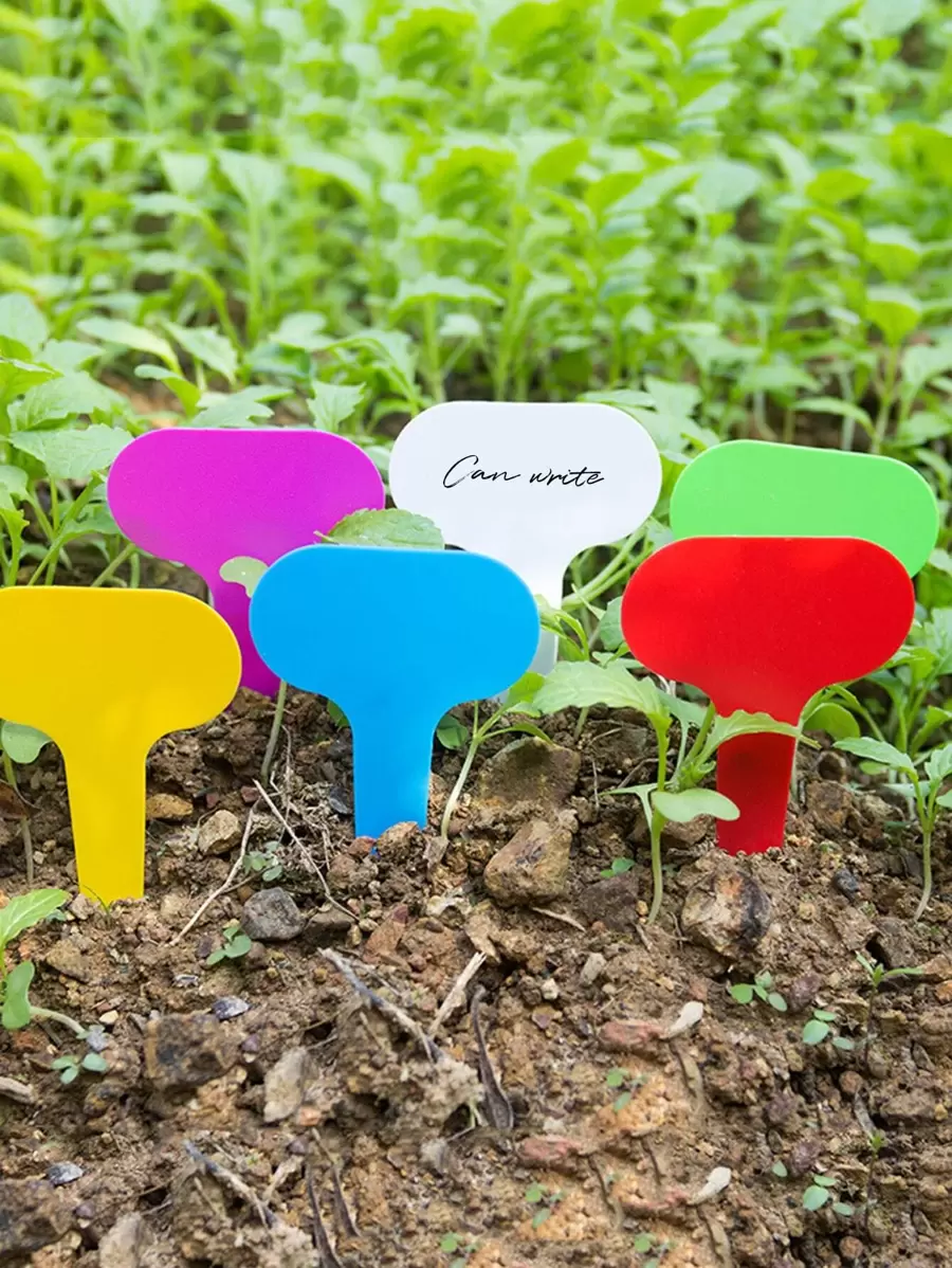 100pcs Random Color Plant Garden Label - Multicolor - View 1