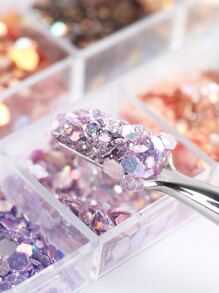 1 hộp Thiết kế hình học Nail Art Sequins - Nhiều màu - Xem 4