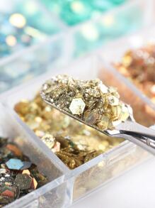 1 hộp Thiết kế hình học Nail Art Sequins - Nhiều màu - Xem 5