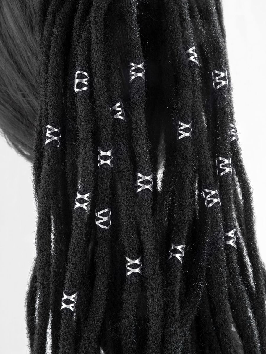 20pcs Minimalist Hair Ring - Silver - View 1