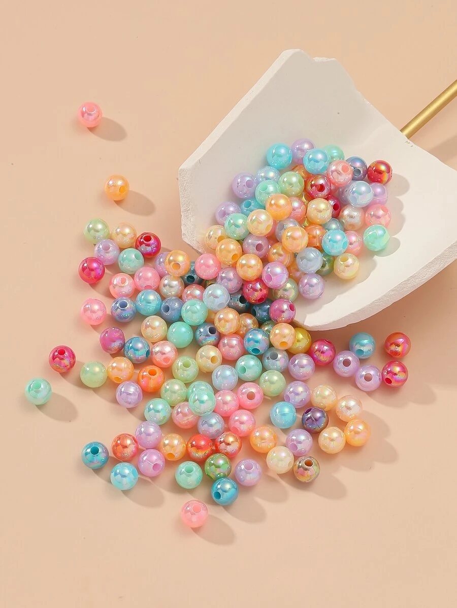 155件6毫米珠子DIY首飾配件 - 彩色 - 查看 1