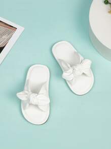 Niñas Zapatillas con diseño de lazo - Blanco - Ver 1