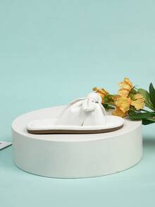 Niñas Zapatillas con diseño de lazo - Blanco - Ver 5