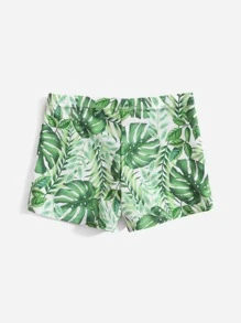 Boys Tropical Print Swim Shorts - Multicolor - View 2
