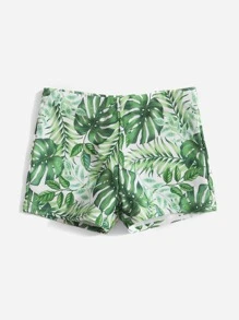 Boys Tropical Print Swim Shorts - Multicolor - View 3