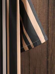 Manfinity Homme Hombres Camisa de rayas combinadas sin camiseta - Multicolor - Ver 3