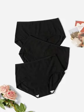 3 pièces Culotte unicolore