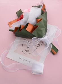 1入組禮品圍裹緞帶 - 白色 - 查看 1