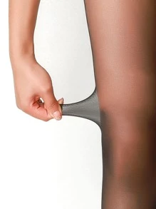 露趾褲襪 - 黑色 - 查看 5