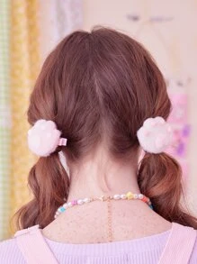ROMWE Kawaii 2pcs Paw Decor Hair Clip - Multicolor - View 2