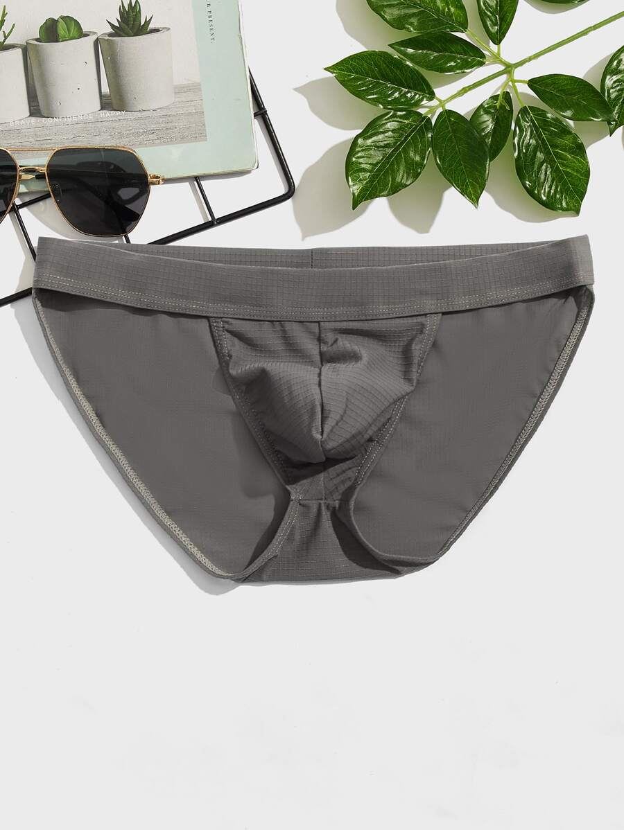 Quần lót nam ngắn gọn gợi cảm - Màu xám đen - Xem 1