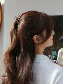 DAZY Minimalist Hair Claw Casual - Silver - View 3