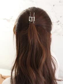 DAZY Minimalist Hair Claw Casual - Silver - View 5