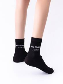 Vớ hoa văn khẩu hiệu - màu đen - Xem 2