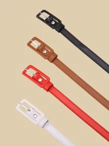 时尚波西米亚风 135厘米 4件套加细金属扣腰带，适合搭配外套和连衣裙，夏季校园风