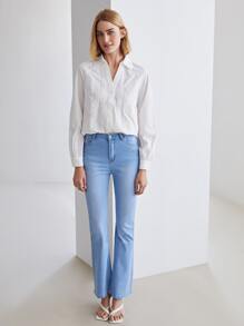 MOTF PREMIUM GUIPURE LACE SHIRT - White - View 3