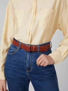 MOTF PREMIUM PU LEATHER BELT - Brown - View 6