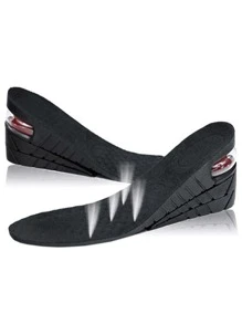 1pair Height Increase Insoles - Black - View 1