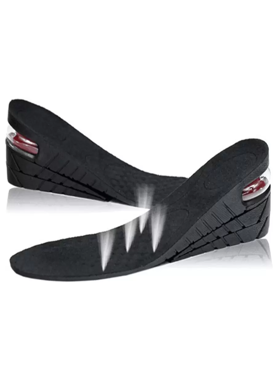 1pair Height Increase Insoles - Black - View 1