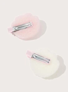 ROMWE Kawaii 2pcs Paw Decor Hair Clip - Multicolor - View 4
