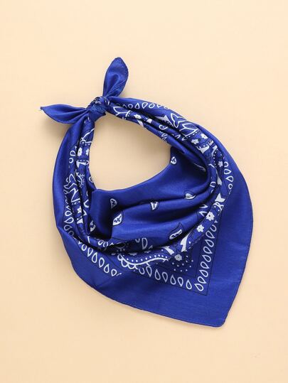 1pc Paisley Pattern Bandana Stylish Neckerchief Rave Outfits Festivals Bandana,Hair Band,Head Band Ideal For Dressing Up Your Look