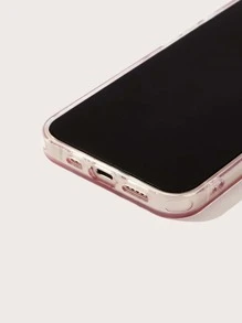 ROMWE Anime Cartoon Bear Pattern Phone Case - Pink - View 3