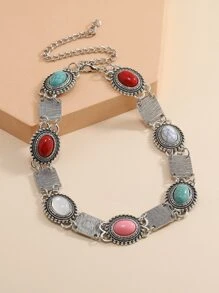 Vòng cổ trang trí màu ngọc lam - Nhiều màu - Xem 1